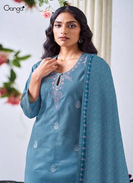 Shreshti 3528 By Ganga Cotton Designer Salwar Suit Orders In India
